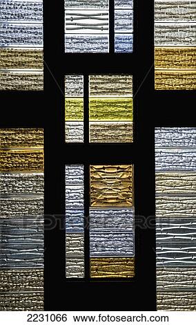 Stock Photograph - Mexico, Stained Glass At Basilica Of Our Lady Of Guadalupe; Mexico City. Fotosearch
