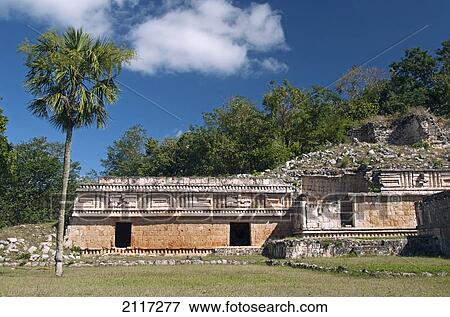 Stock Photo - Mexico, Yucatan, Labna, El Paclacio (the Palace). Fotosearch