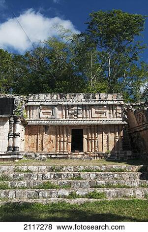 Stock Photo - Mexico, Yucatan, Labna, El Paclacio (the Palace). Fotosearch