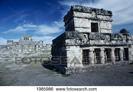 Mexico, Yucatan Peninsula, Mayan ruins; Tulum View Large Photo Image Stock Photograph - Mexico, Yucatan Peninsula, Mayan ruins; Tulum. Fotosearch