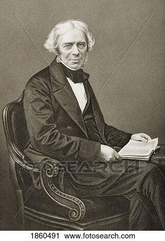 Michael Faraday, 1791-1867. British Scientist. Engraved By D. J. Pound From A Photograph By Mayall. From The Book The Drawing-Room Portrait Gallery Of Eminent Personages Published In London 1859. View Large Photo Image Stock Image - Michael Faraday, 1791-1867. British Scientist. Engraved By D. J. Pound From A Photograph By Mayall. From The Book The Drawing-Room Portrait Gallery Of Eminent Personages Published In London 1859.. Fotosearch