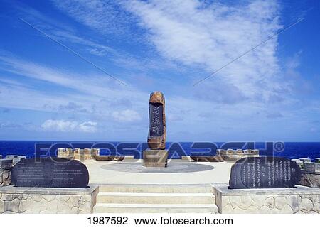Micronesia, Saipan, Banzai Cliff, World War Ii Memorial Erected By Kozuke Tomizawa View Large Photo Image Stock Image - Micronesia, Saipan, Banzai Cliff, World War Ii Memorial Erected By Kozuke Tomizawa. Fotosearch