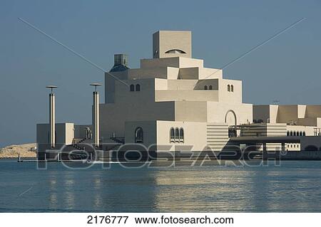 Stock Photo - Middle east, Qatar, Doha museum of Islamic arts. Fotosearch