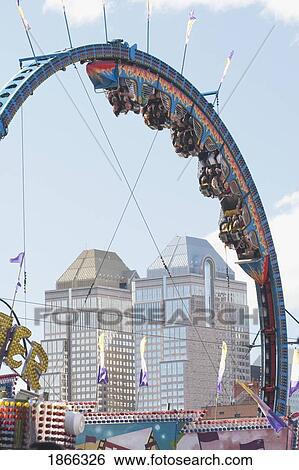 Midway Ride; Calgary, Alberta, Canada View Large Photo Image Stock Photograph - Midway Ride; Calgary, Alberta, Canada. Fotosearch