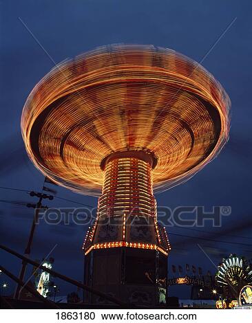 Stock Image - Midway Rides, Calgary, Alberta, Canada. Fotosearch