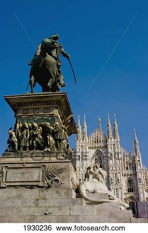 Stock Photograph - Milan Cathedral, Lombardy, Italy. Fotosearch