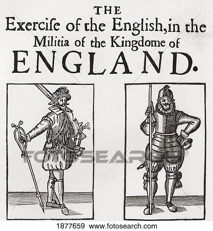 Stock Photo - Militiamen During The Reign Of Charles I. From The Book Short History Of The English People By J. R. Green Published London 1893.. Fotosearch