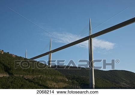 Millau Bridge; Millau France View Large Photo Image Picture - Millau Bridge; Millau France. Fotosearch