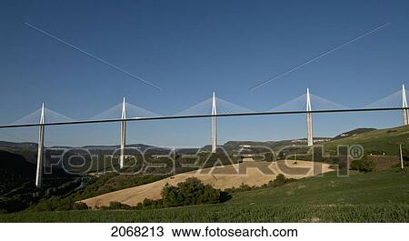 Millau Bridge; Millau France View Large Photo Image Stock Image - Millau Bridge; Millau France. Fotosearch