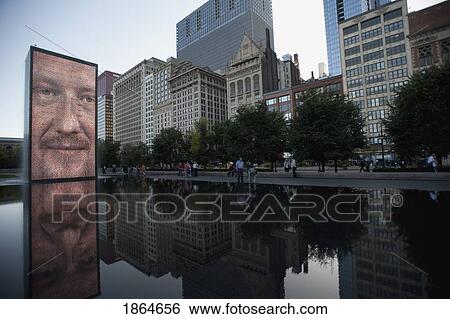 Stock Photograph - Millennium Park, Chicago, Illinois, Usa. Fotosearch
