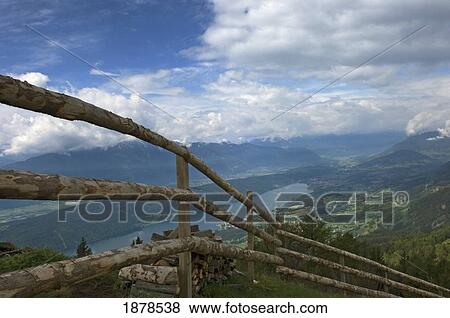 Stock Photo - Millstatter Alpe Showing Views Of The Lakes And Surrounding Mountains. Fotosearch