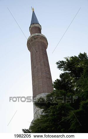 Stock Photography - Minaret At Topkapi Palace; Instanbul Turkey. Fotosearch