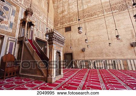 Stock Photography - Minbar In Sultan Hassan Mosque And Madrasa, Cairo, Al Qahirah, Egypt. Fotosearch