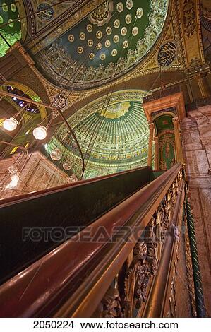 Minbar In The Prayer Hall Of The Mohammed Ali Mosque In The Citadel Of Cairo, Al Qahirah, Egypt View Large Photo Image Picture - Minbar In The Prayer Hall Of The Mohammed Ali Mosque In The Citadel Of Cairo, Al Qahirah, Egypt. Fotosearch