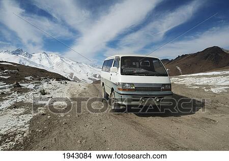 Minivan At The Hajigak Pass, Vardak Province, Afghanistan View Large Photo Image Picture - Minivan At The Hajigak Pass, Vardak Province, Afghanistan. Fotosearch