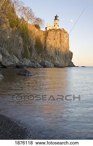 Minnesota, United States Of America; Split Rock Lighthouse On The North Shores Of Lake Superior View Large Photo Image Stock Photo - Minnesota, United States Of America; Split Rock Lighthouse On The North Shores Of Lake Superior. Fotosearch