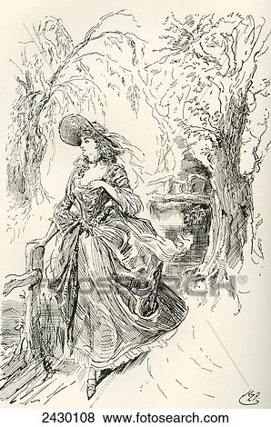 Miss Haredale. Illustration by Harry Furniss for the Charles Dickens novel Barnaby Rudge, from The Testimonial Edition, published 1910. View Large Photo Image Stock Photo - Miss Haredale. Illustration by Harry Furniss for the Charles Dickens novel Barnaby Rudge, from The Testimonial Edition, published 1910.. Fotosearch