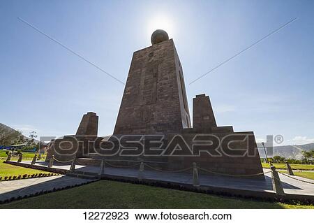 Mitad del Mundo (Middle of the World) Monument near the Equator, Pichincha, Ecuador View Large Photo Image Stock Image - Mitad del Mundo (Middle of the World) Monument near the Equator, Pichincha, Ecuador. Fotosearch