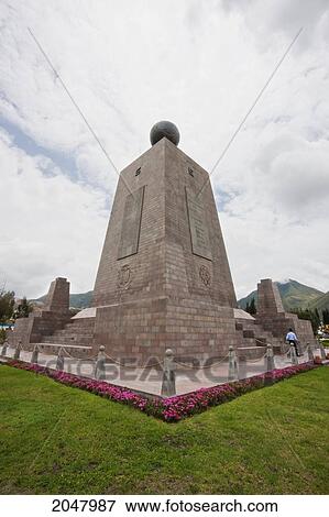 Mitad Del Mundo (Middle Of The World) Monument Near The Equator, Pichincha, Ecuador View Large Photo Image Stock Photo - Mitad Del Mundo (Middle Of The World) Monument Near The Equator, Pichincha, Ecuador. Fotosearch