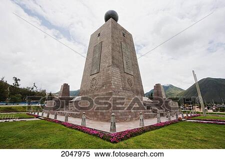 Mitad Del Mundo (Middle Of The World) Monument Near The Equator, Pichincha, Ecuador View Large Photo Image Stock Photography - Mitad Del Mundo (Middle Of The World) Monument Near The Equator, Pichincha, Ecuador. Fotosearch