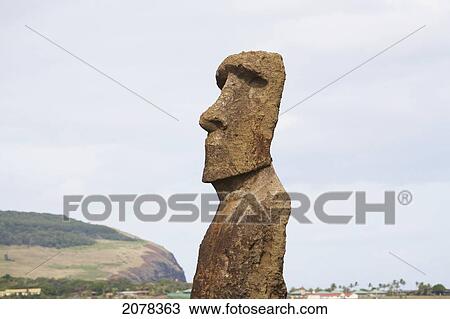 Moai At Hanga Kio'e, Rapa Nui (Easter Island), Chile View Large Photo Image Stock Image - Moai At Hanga Kio'e, Rapa Nui (Easter Island), Chile. Fotosearch
