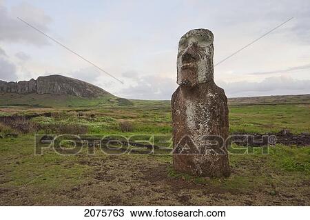 Moai By Ahu Tongariki, Rapa Nui (Easter Island), Chile View Large Photo Image Stock Image - Moai By Ahu Tongariki, Rapa Nui (Easter Island), Chile. Fotosearch
