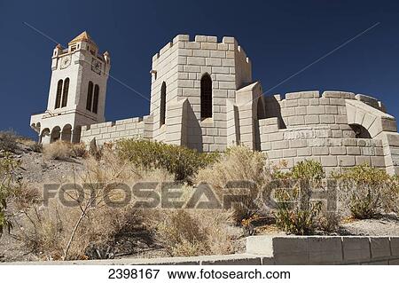 Stock Photo - Modern addition, technical and electrical center, Scotty's Castle, Death Valley National Park; California, United States of America. Fotosearch