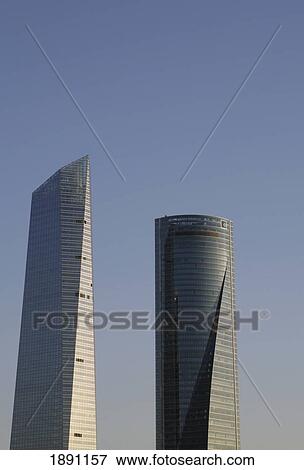 Stock Photo - Modern Architecture In Madrid's Business District. Fotosearch