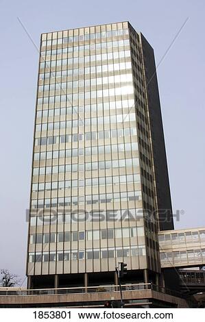 Stock Image - Modern Building, Wiesbaden, Hessen, Germany. Fotosearch