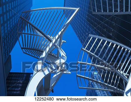 Modern downtown sculptures; Calgary, Alberta, Canada View Large Photo Image Stock Image - Modern downtown sculptures; Calgary, Alberta, Canada. Fotosearch