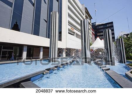 Stock Photo - Modern Fountain, Guayaquil, Guayas, Ecuador. Fotosearch