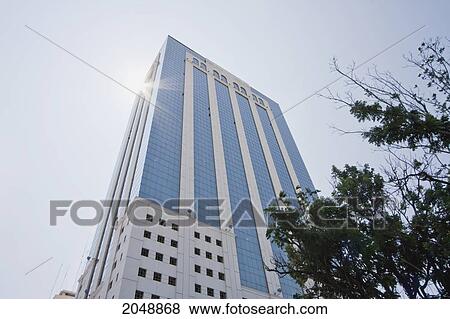 Stock Photo - Modern Office Building On Avenida 9 De Octubre, Guayaquil, Guayas, Ecuador. Fotosearch