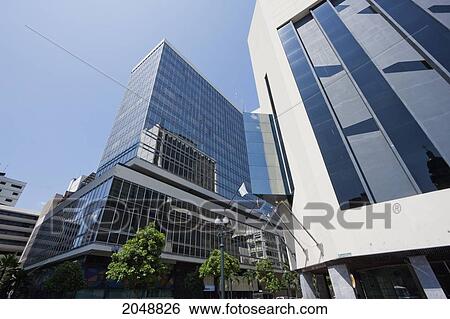 Stock Photograph - Modern Office Buildings, Guayaquil, Guayas, Ecuador. Fotosearch