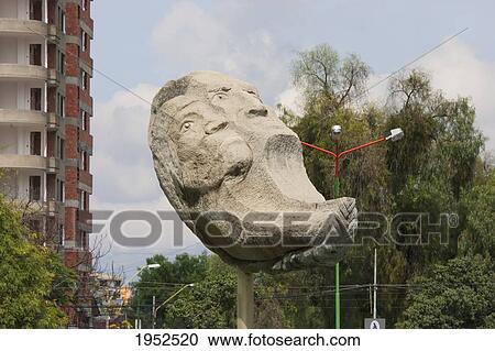 Stock Image - Modern sculpture on Plaza de las Banderas, Cochabamba, Bolivia. Fotosearch