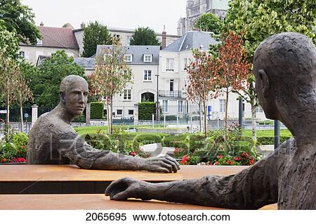 Modern Sculptures On Place Chatelet, Chartres, France View Large Photo Image Stock Photography - Modern Sculptures On Place Chatelet, Chartres, France. Fotosearch