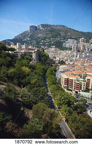Stock Image - Monaco; A View Of The City. Fotosearch