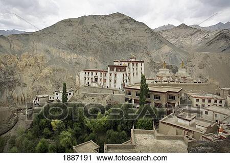 Monastery And Town At Lamayuru View Large Photo Image Stock Image - Monastery And Town At Lamayuru. Fotosearch