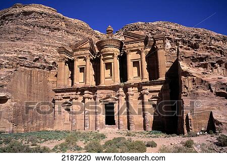 Monastery; Petra, Jordan View Large Photo Image Stock Image - Monastery; Petra, Jordan. Fotosearch