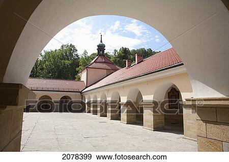 Monastic Quarters At The Basilica Of Our Lady Of The Angels, Kalwaria Zebrzydowska Sanctuary, Malopolska, Poland View Large Photo Image Stock Photo - Monastic Quarters At The Basilica Of Our Lady Of The Angels, Kalwaria Zebrzydowska Sanctuary, Malopolska, Poland. Fotosearch