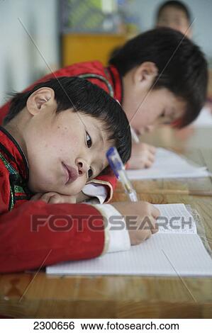 Stock Photograph - Mongolia, A School And Home For Orphans And Abandoned Children; Ulaan Baatar, Children In Class At Lotus Centre. Fotosearch