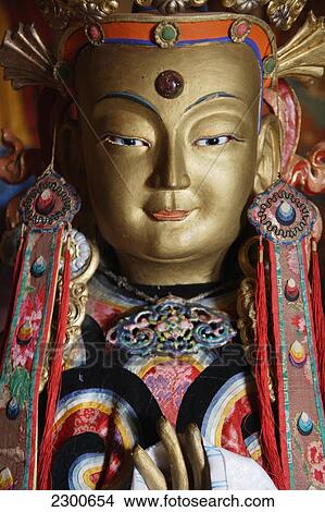 Picture - Mongolia, Erdene Zuu Monastery; Kharkhorin, Buddhist Statue. Fotosearch