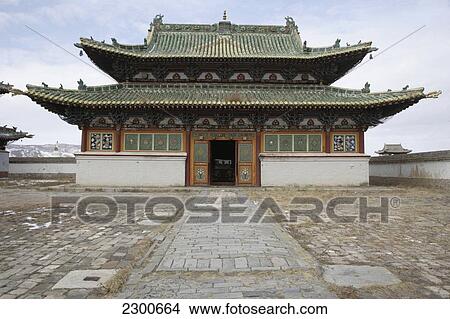 Mongolia, Erdene Zuu Monastery; Kharkhorin, Temple View Large Photo Image Picture - Mongolia, Erdene Zuu Monastery; Kharkhorin, Temple. Fotosearch