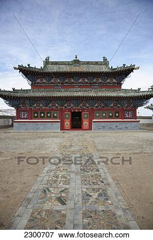 Stock Photo - Mongolia, Erdene Zuu Monastery; Kharkhorin, Temple. Fotosearch