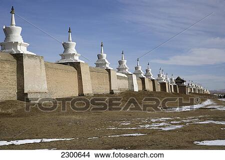 Picture - Mongolia, Walls Of Erdene Zuu Monastery; Kharkhorin. Fotosearch
