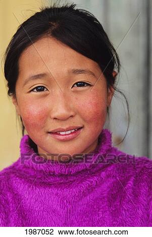 Mongolia, Young local woman in purple sweater; Ulaanbaatar View Large Photo Image Stock Image - Mongolia, Young local woman in purple sweater; Ulaanbaatar. Fotosearch