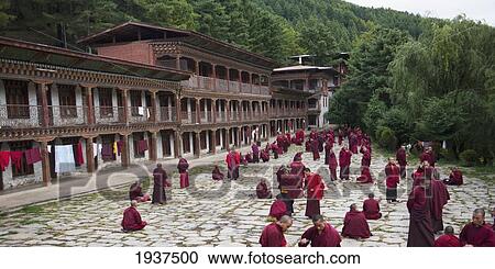 Monks Debating At Kharchu Dratsang Monastery; Bumthang District Bhutan View Large Photo Image Stock Image - Monks Debating At Kharchu Dratsang Monastery; Bumthang District Bhutan. Fotosearch