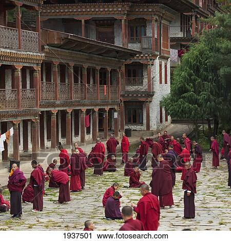 Monks Debating At Kharchu Dratsang Monastery; Bumthang District Bhutan View Large Photo Image Stock Image - Monks Debating At Kharchu Dratsang Monastery; Bumthang District Bhutan. Fotosearch