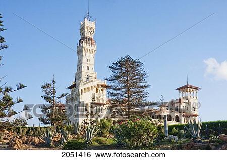 Stock Photograph - Montazah Palace, Alexandria, Al Iskandar. Fotosearch