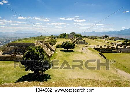 Stock Image - Monte Alban; Mexico. Fotosearch
