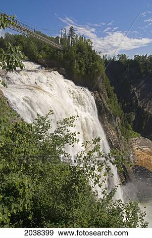 Stock Photo - Montmorency Falls; Quebec Canada. Fotosearch
